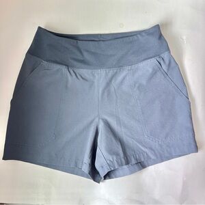 Patagonia High Waist Blue Athletic Pull-on Shorts
